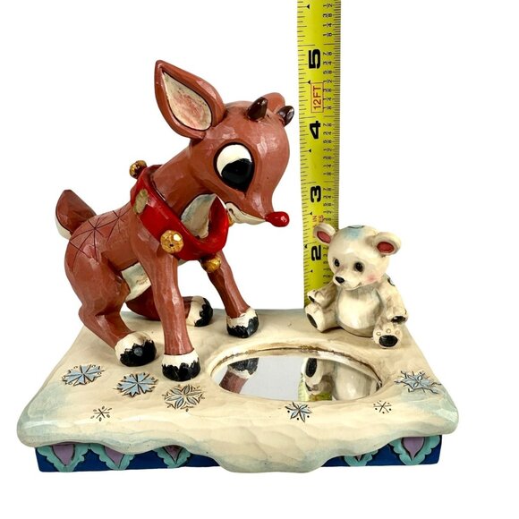 Jim Shore Rudolph The Red-Nosed Reindeer With Baby Polar...